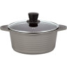 Кастрюля THERMOS TFP-W24 DBR 24 см 4.0L из алюминиевого сплава со стеклянной крышкой 750010