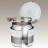 Термокастрюля THERMOS SHUTTLE CHEF KBC-4500 PWH 4.5л. белый/серебристый 451538