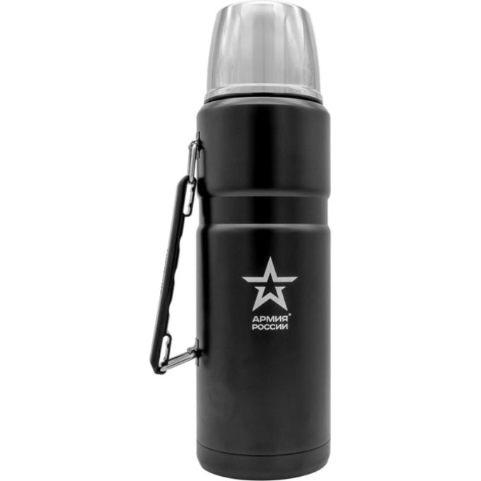 Термос для напитков THERMOS АРМИЯ РОССИИ «ВИТЯЗЬ» из нержавеющей стали, 2 л (чёрный) 561145