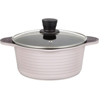 Кастрюля THERMOS TFP-W24 LPK 24 см 4.0L из алюминиевого сплава со стеклянной крышкой