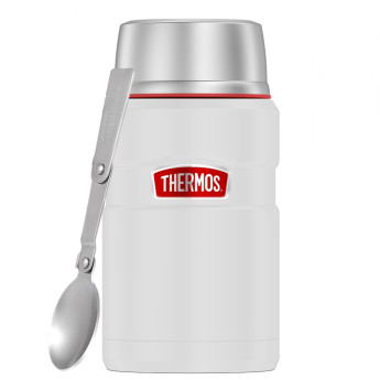 Термос для еды THERMOS SK-3020 RCMW 0.71л. белый/серый